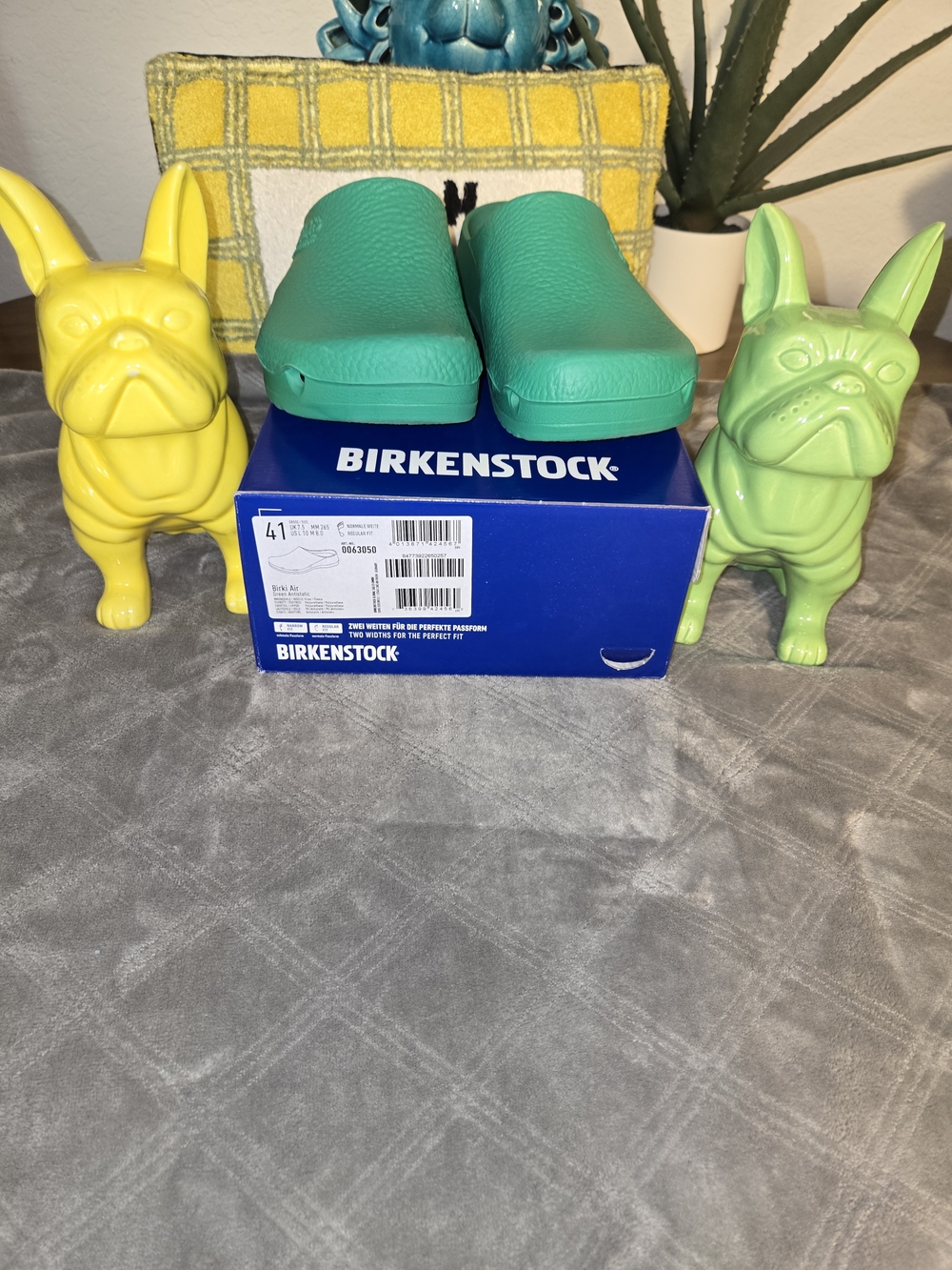 Birkenstock BIRKI AIR Green Clogs- Classic Comfort
